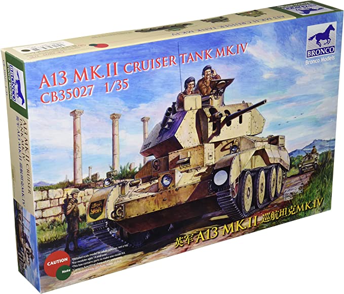 

Сборная модель Bronco 1/35 A13 Mk. II/ Cruiser Tank Mk.IVA (Early/Late)Production CB35029