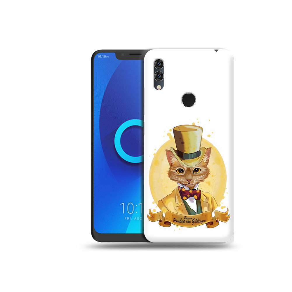 

Чехол MyPads Tocco для Alcatel 5V кот юрист, Прозрачный, Tocco