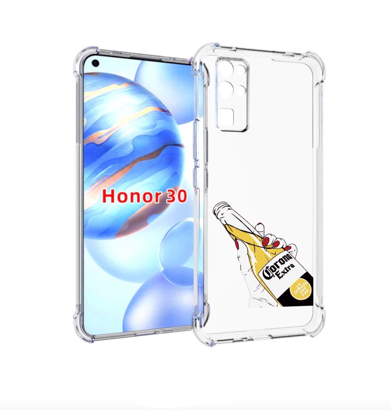 

Чехол бампер MyPads корона екстра для Honor 30 (BMH-AN10) против, Прозрачный, Tocco