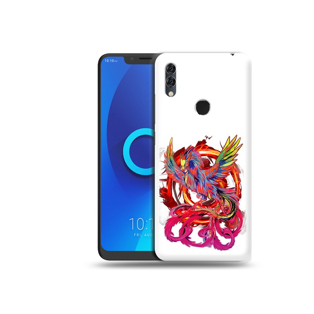 

Чехол MyPads Tocco для Alcatel 5V красочный феникс, Прозрачный, Tocco