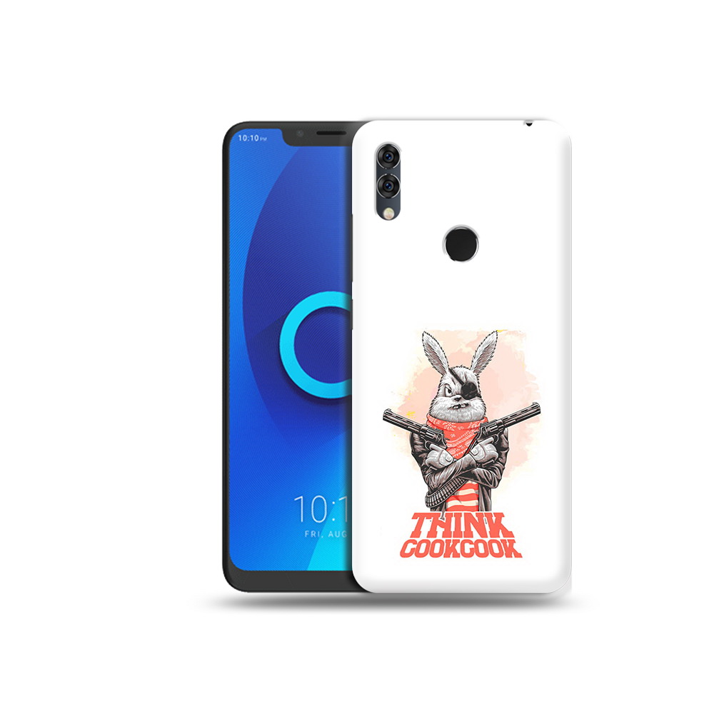 

Чехол MyPads Tocco для Alcatel 5V кролик пират, Прозрачный, Tocco