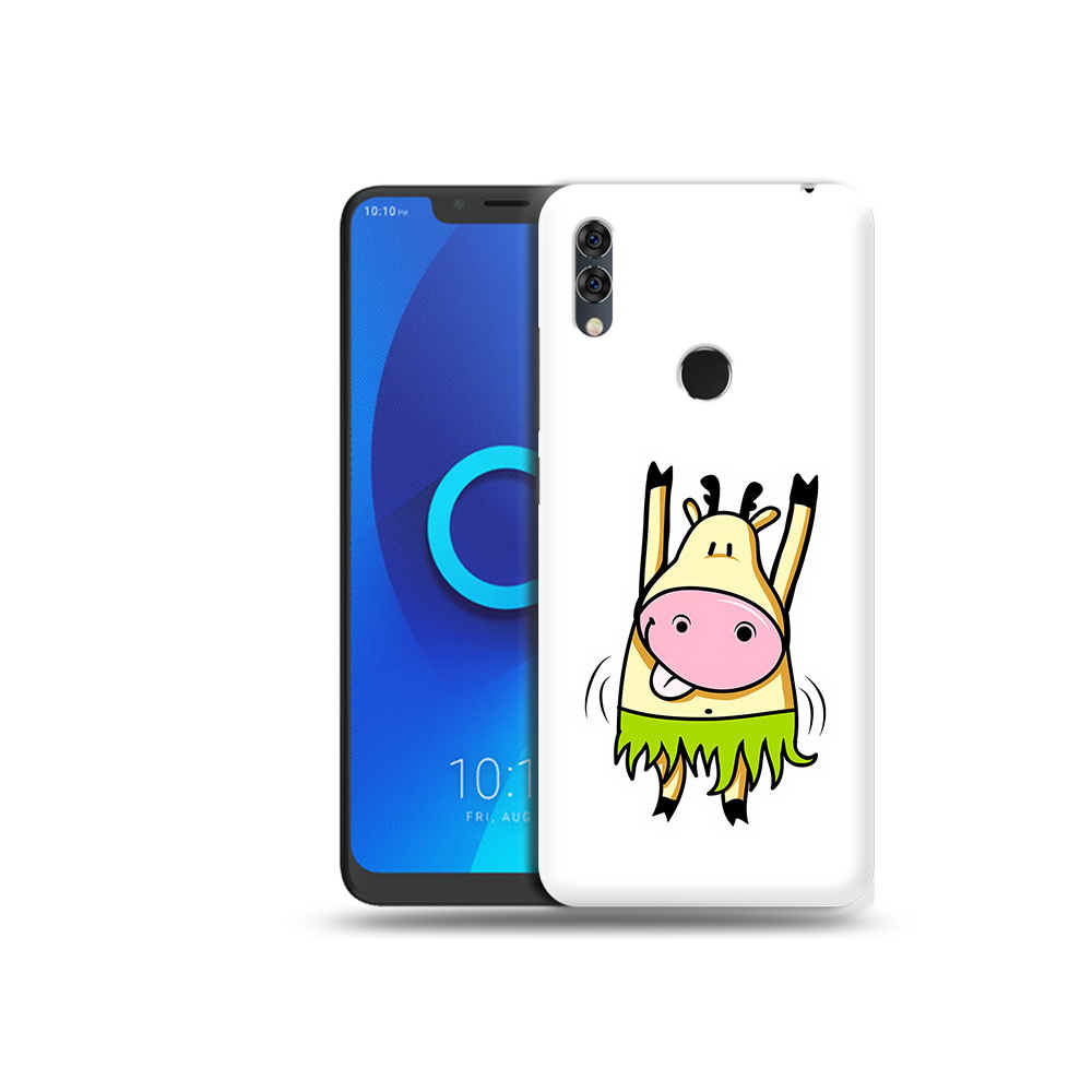 

Чехол MyPads Tocco для Alcatel 5V Веселая корова, Прозрачный, Tocco