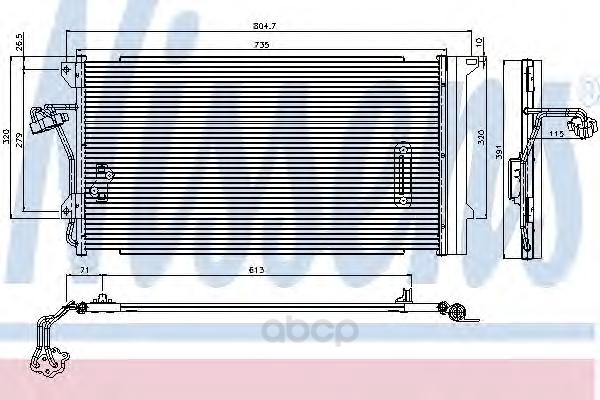 

Конденсер С Осушителем Audi Q7, Vw Touareg (7L) 94667 Nissens 94667