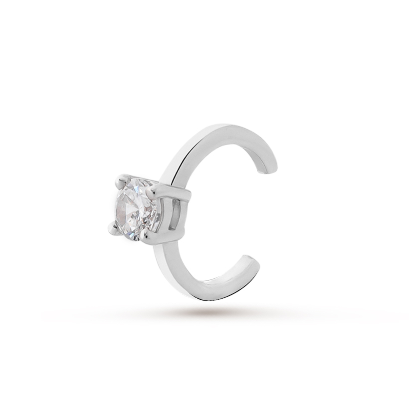 

Моносерьга из серебра Pepela Jewelry PJ2-016, фианит, PJ2-016