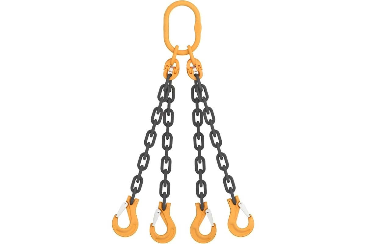 Цепной четырехветвевой строп ООО КанТраст на увеличенном звене (210x300) 4СЦ 8,5/3000 мм 4