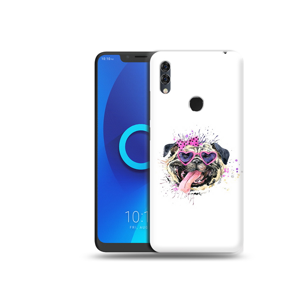 

Чехол MyPads Tocco для Alcatel 5V Веселая собака, Прозрачный, Tocco