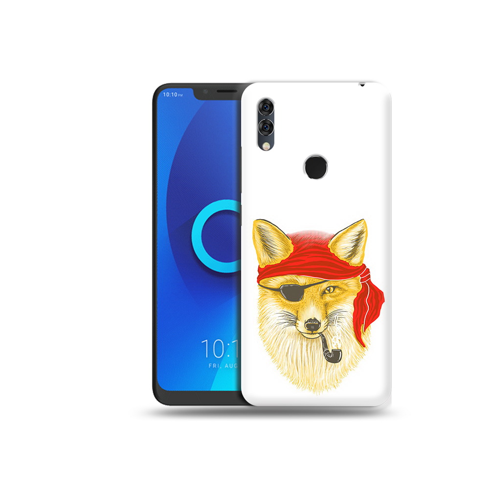 

Чехол MyPads Tocco для Alcatel 5V лиса-пират, Прозрачный, Tocco