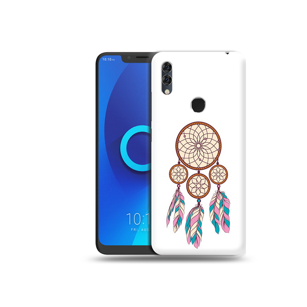 

Чехол MyPads Tocco для Alcatel 5V ловец снов бежевый, Прозрачный, Tocco