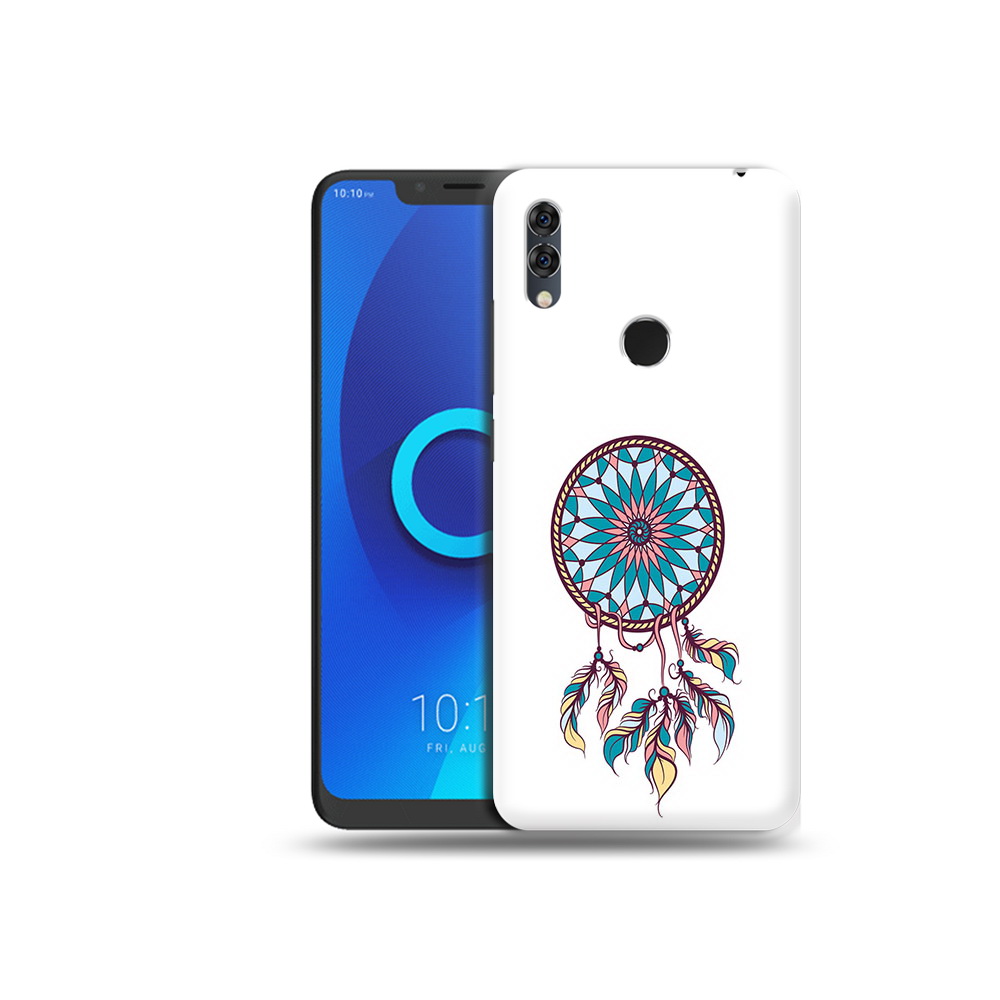 

Чехол MyPads Tocco для Alcatel 5V ловец снов синий, Прозрачный, Tocco