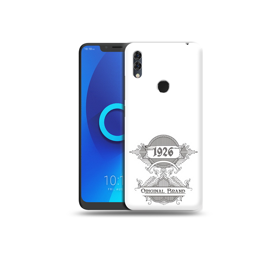

Чехол MyPads Tocco для Alcatel 5V логотип черно белый, Прозрачный, Tocco