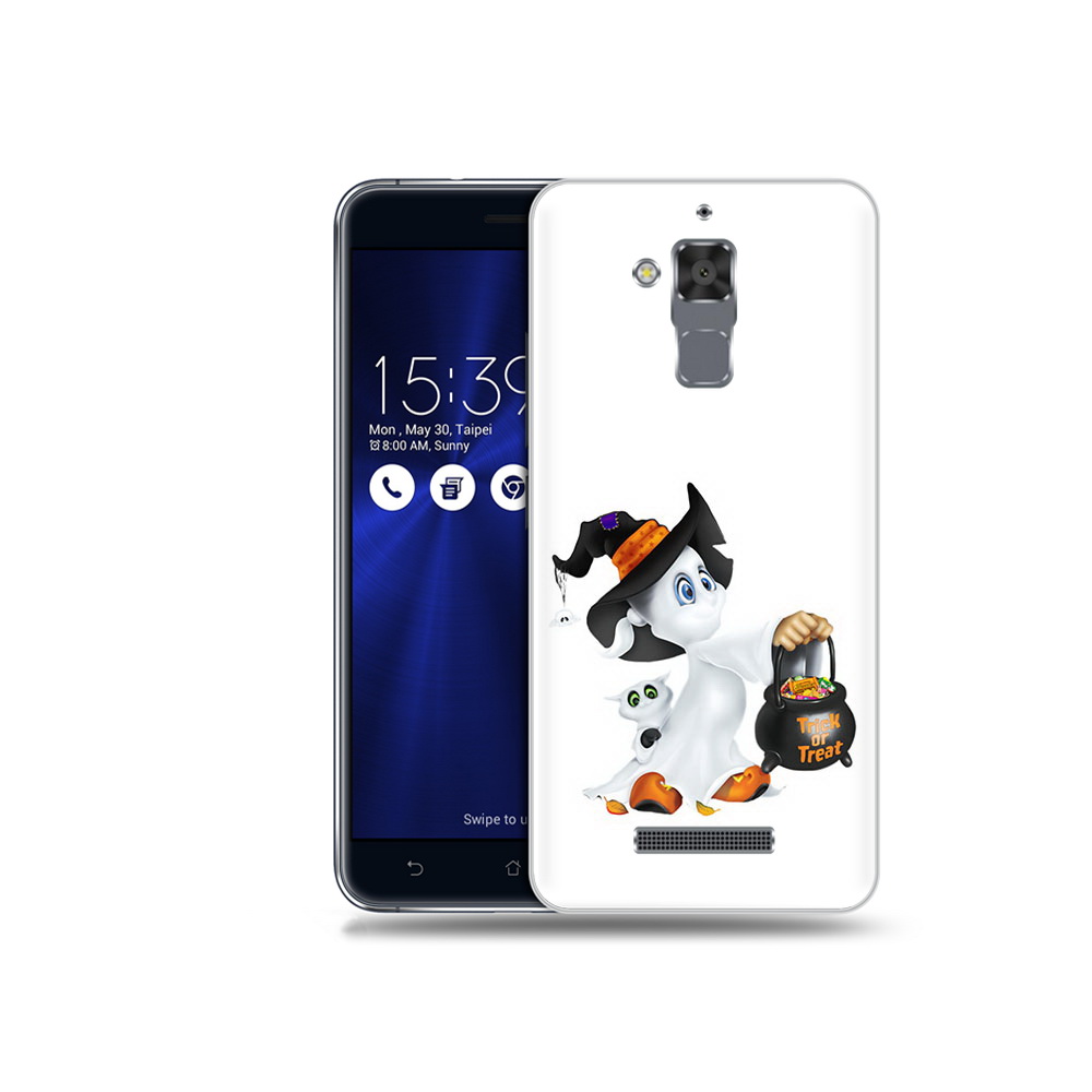 

Чехол MyPads Tocco для Asus ZenFone 3 Max (ZC520TL) Маленький призрак, Прозрачный, Tocco