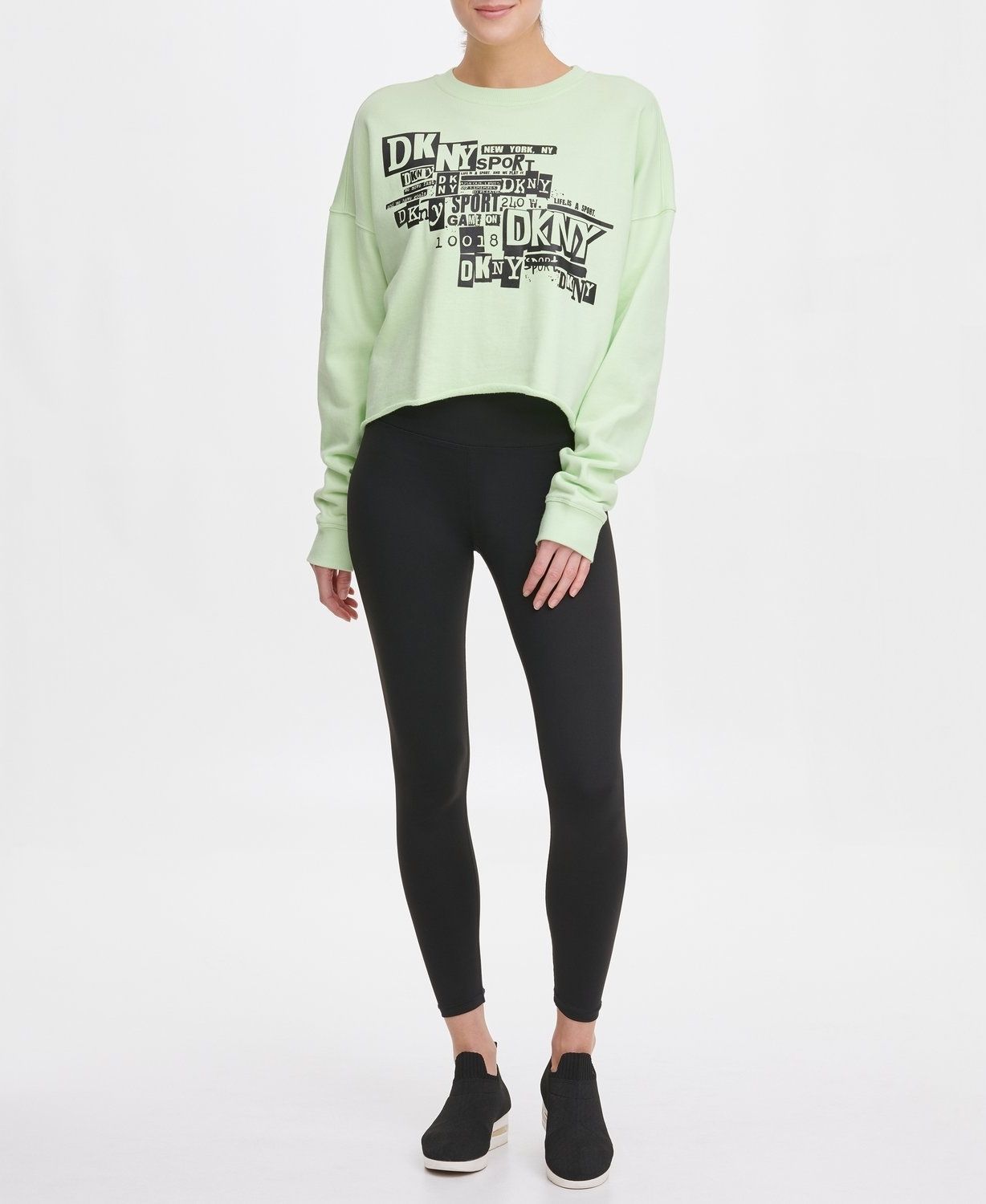 

Свитшот женский DKNY DP0T7238 зеленый L, DP0T7238