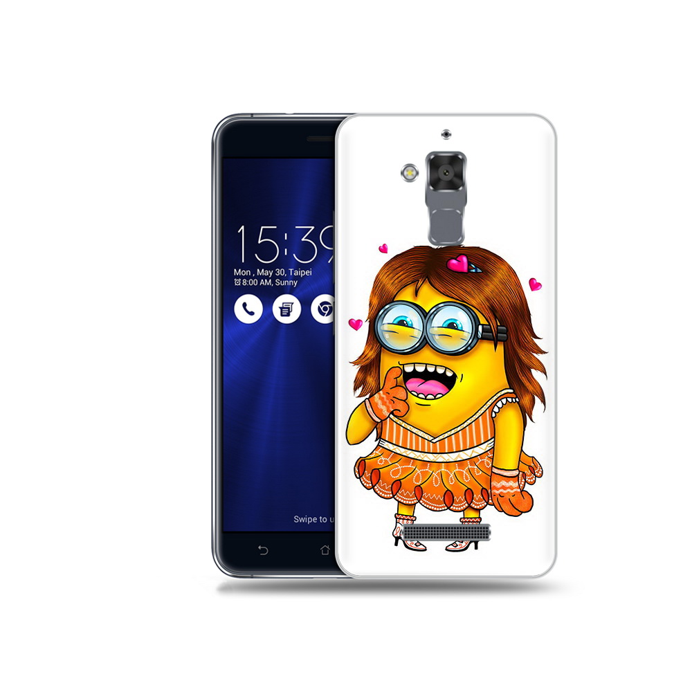 

Чехол MyPads Tocco для Asus ZenFone 3 Max (ZC520TL) Миньон девочка, Прозрачный, Tocco