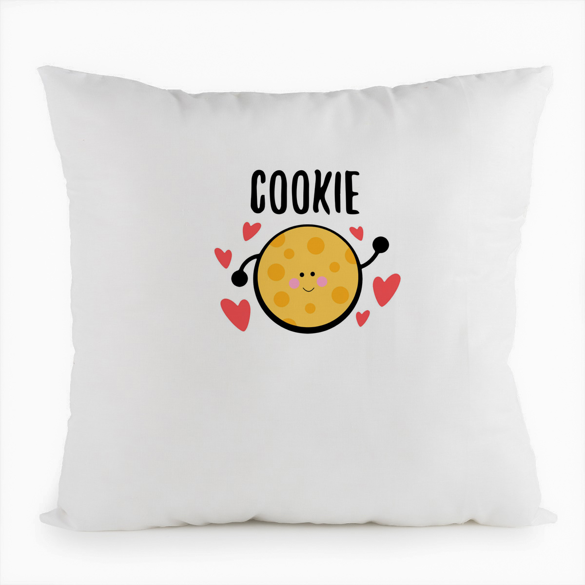 

Подушка белая CoolPodarok Печенька cookie, Белый