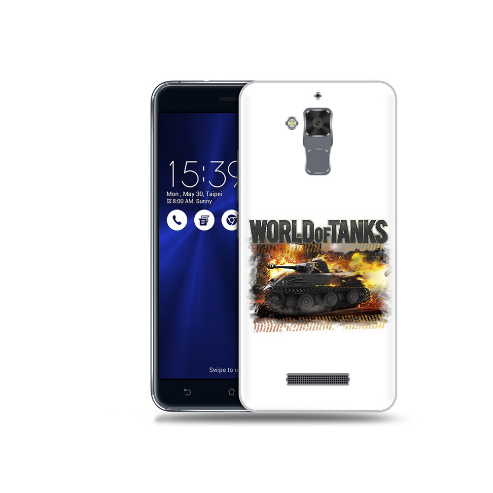 

Чехол MyPads Tocco для Asus ZenFone 3 Max (ZC520TL) Мир танков-2, Прозрачный, Tocco