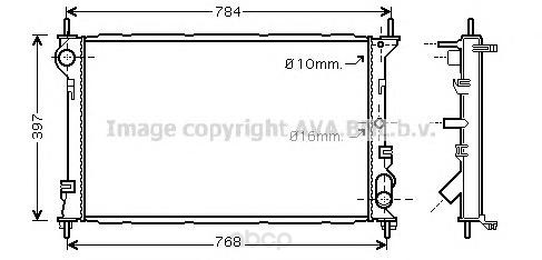 

Радиатор Охлаждения Ford Tourneo Connect Transit Connect AVA fda2411