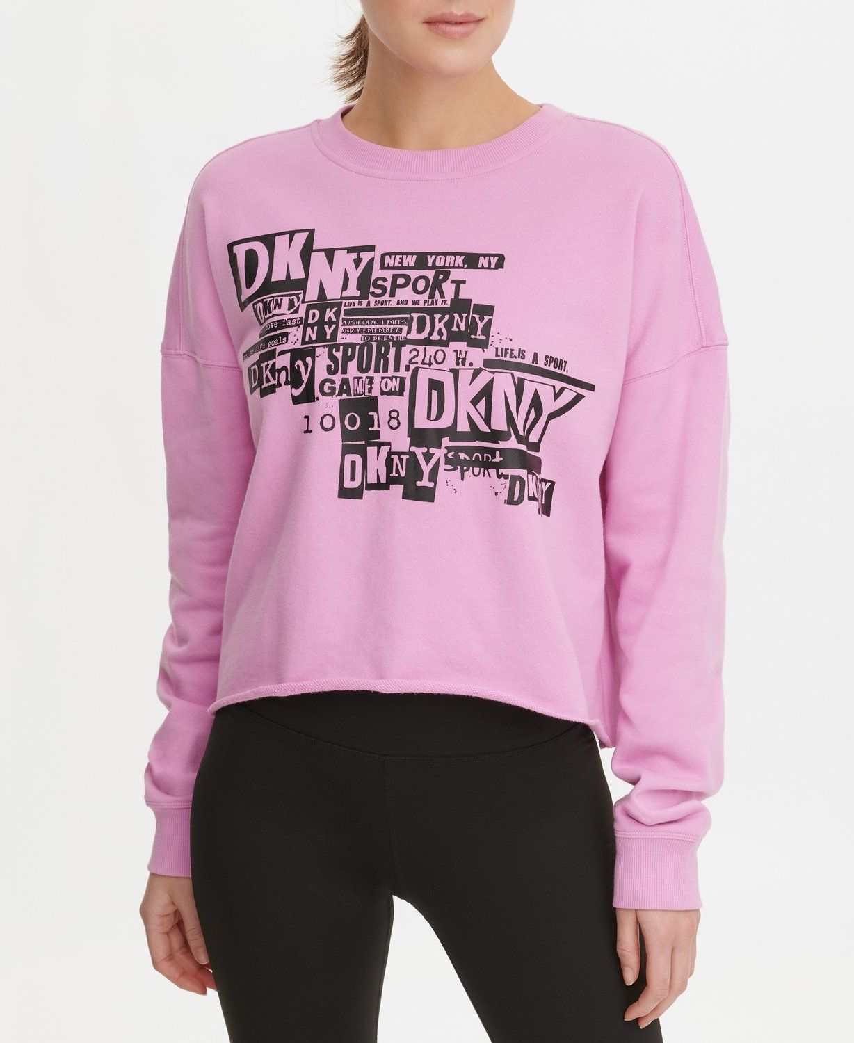 

Свитшот женский DKNY DP0T7238 розовый L, DP0T7238