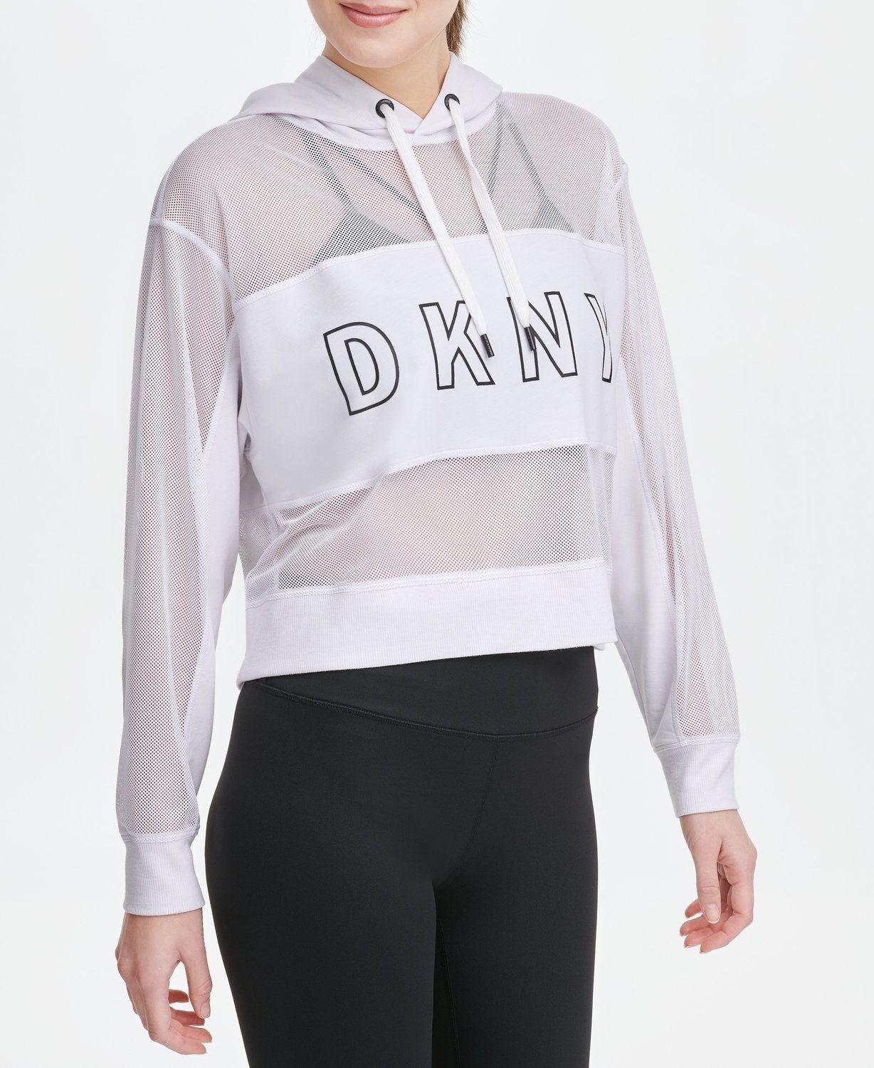 фото Толстовка женская dkny dp0t7296 белая m