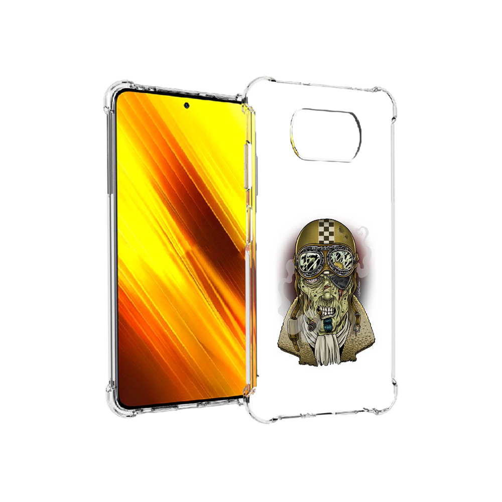 

Чехол MyPads Tocco для Xiaomi Poco X3 военный зомби (PT154881.262.264), Прозрачный, Tocco