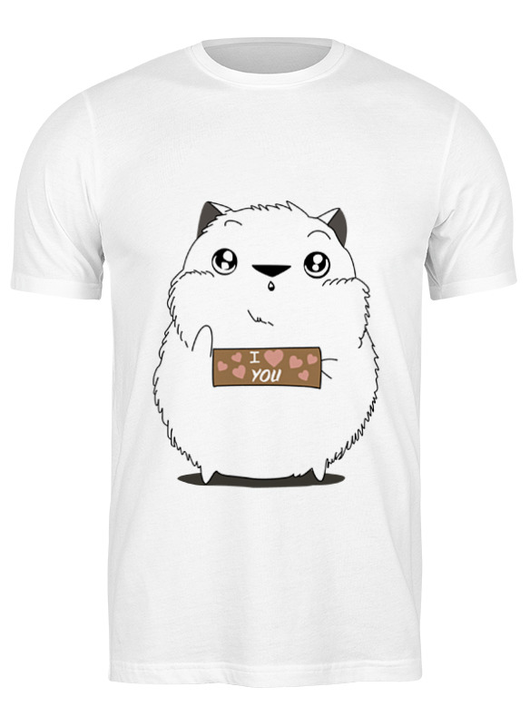 

Футболка мужская I like you 0794971 Printio белая XL, I like you 0794971