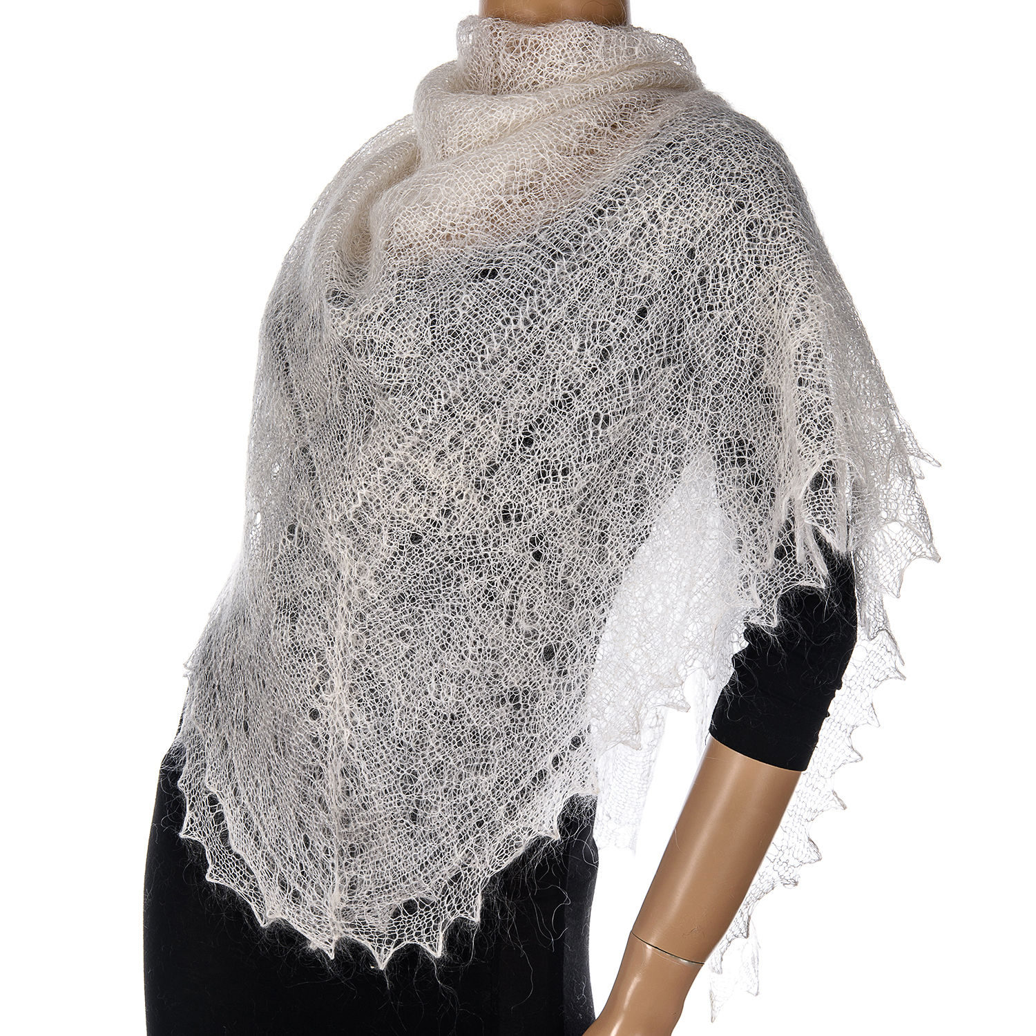 

Платок женский NoBrand Паутинка серый, 140х140 см, Паутинка