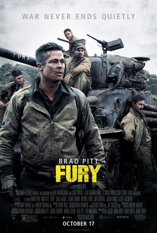 

Постер к фильму "Ярость" (Fury) 50x70 см