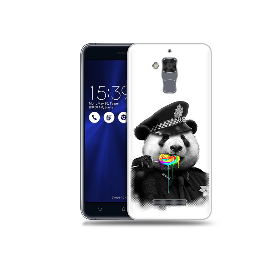 

Чехол MyPads Tocco для Asus ZenFone 3 Max (ZC520TL) Панда полиция, Прозрачный, Tocco
