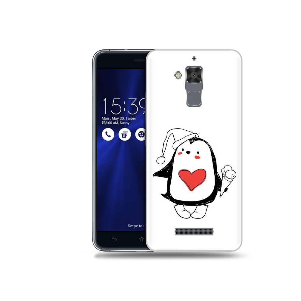 

Чехол MyPads Tocco для Asus ZenFone 3 Max (ZC520TL) Пингвин с мороженым, Прозрачный, Tocco