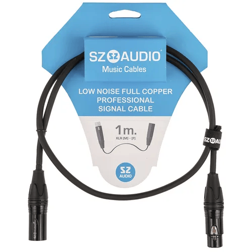 

Кабель акустический SZ-Audio XLR(m) - XLR(f) 1м, Черный, XLR(m) - XLR(f)