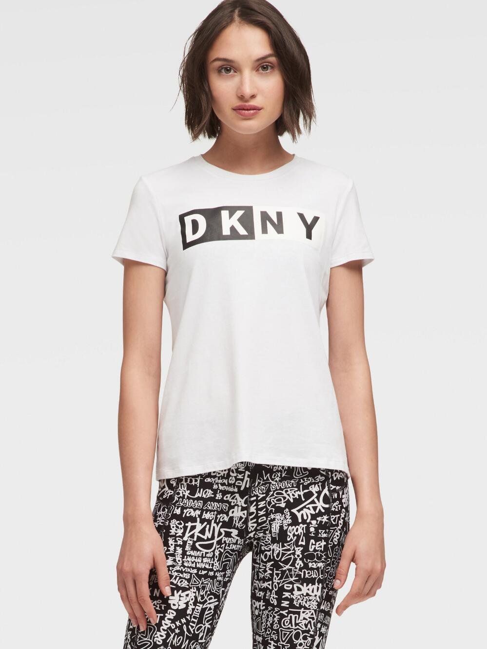 

Футболка женская DKNY DP8T5894 белая S, DP8T5894