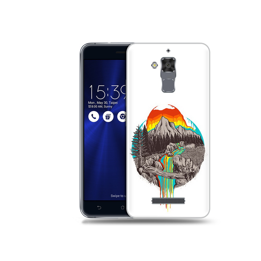 

Чехол MyPads Tocco для Asus ZenFone 3 Max (ZC520TL) Радужный водопад, Прозрачный, Tocco