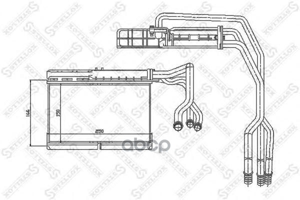 

10-35073-Sx Радиатор Печки Bmw E34 1.8-4.0/2.4Td/2.5Td 88-97