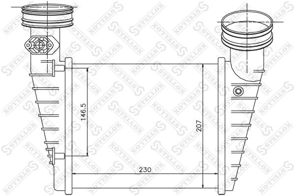 

10-40157-Sx Интеркулер Vw Passat, Skoda Superb 1.8T Awt 00-03