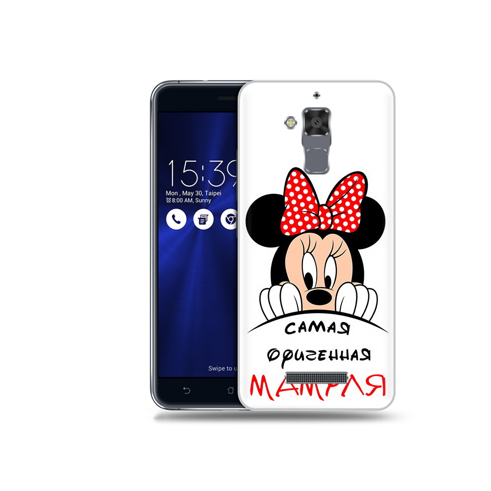 

Чехол MyPads Tocco для Asus ZenFone 3 Max (ZC520TL) Самая лучшая мамуля Мини Маус, Прозрачный, Tocco