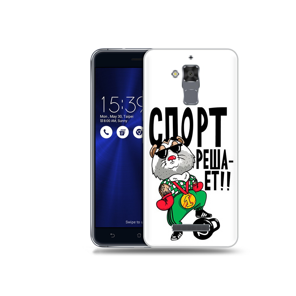 

Чехол MyPads Tocco для Asus ZenFone 3 Max (ZC520TL) Спорт решает, Прозрачный, Tocco