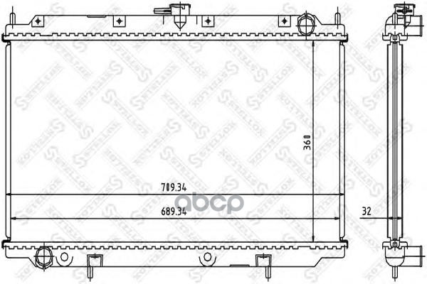 

10-25222-Sx Радиатор Системы Охлаждения Nissan Primera 2.0Td 96>