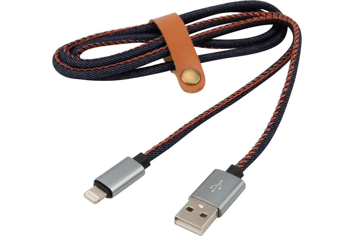 

Кабель Rexant 18-4248 Lightning - USB 1м, черный; оранжевый, 18-4248
