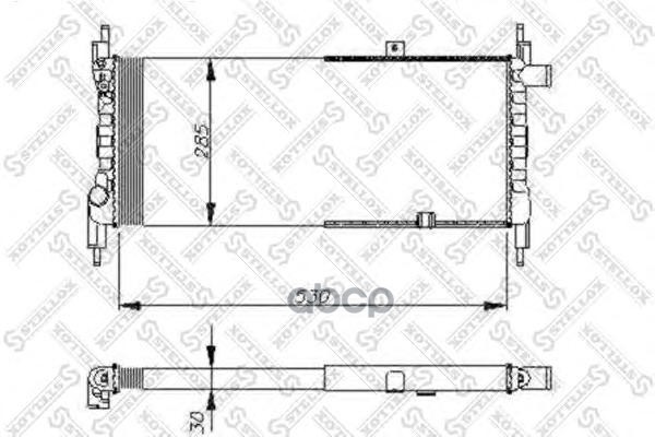 

10-25048-Sx Радиатор Системы Охлаждения Opel Kadett 1.3/1.4 84-89