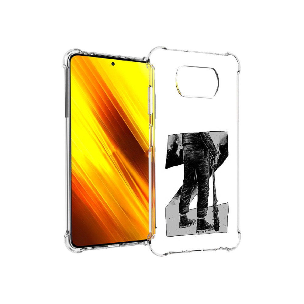 

Чехол MyPads Tocco для Xiaomi Poco X3 воин черно белый (PT154881.262.265), Tocco