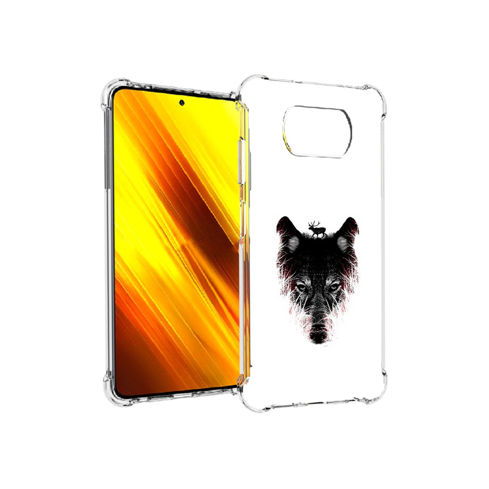 

Чехол MyPads Tocco для Xiaomi Poco X3 волк в траве (PT154881.262.267), Прозрачный, Tocco