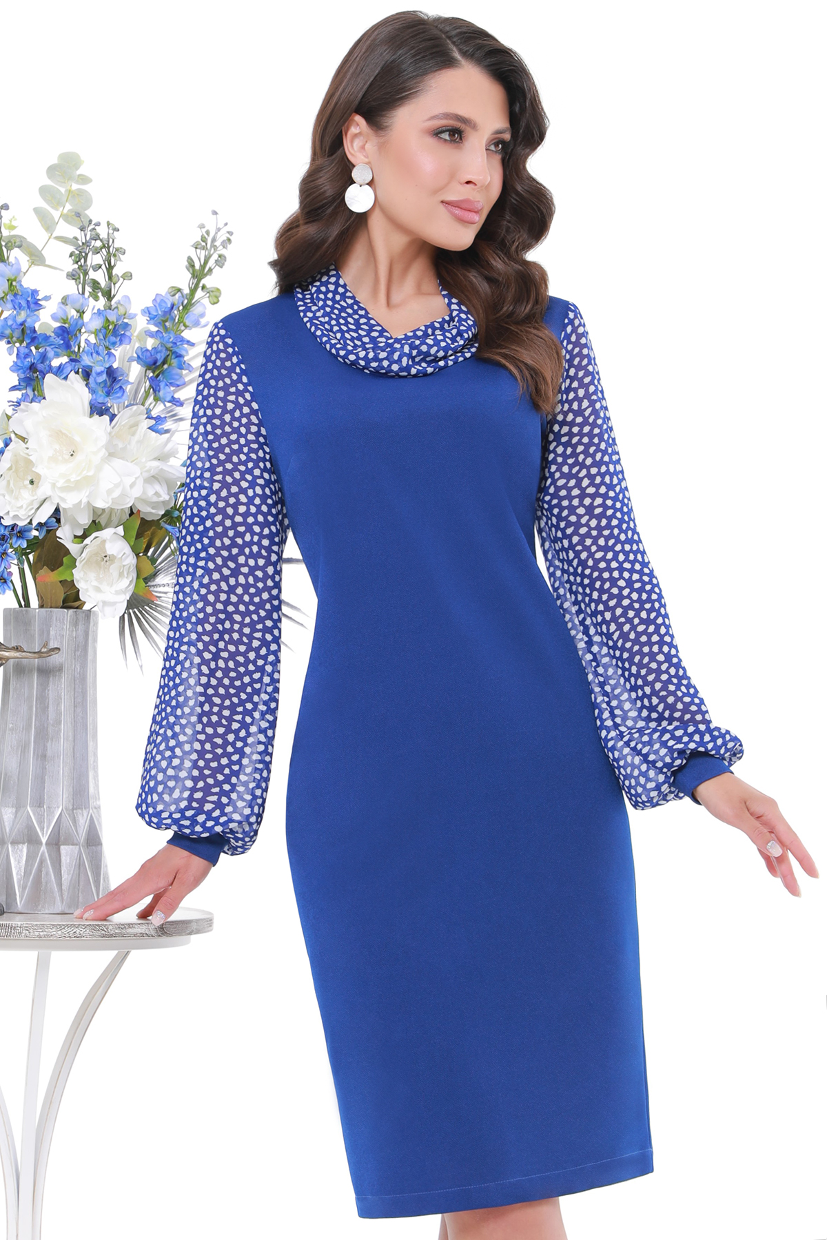 Платье женское DStrend Составляющие успеха синее 46 RU