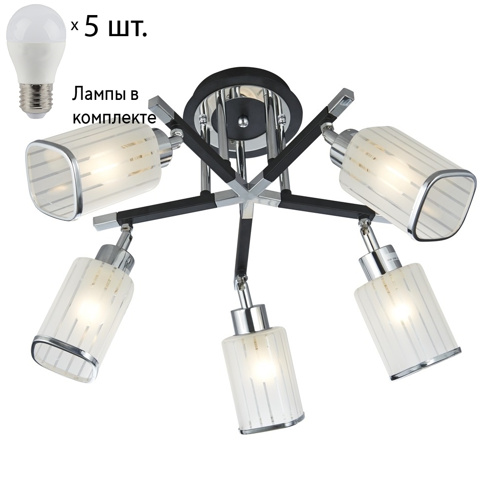 

Потолочная светильник с лампочками Velante 712-107-05+Lamps E27 P45