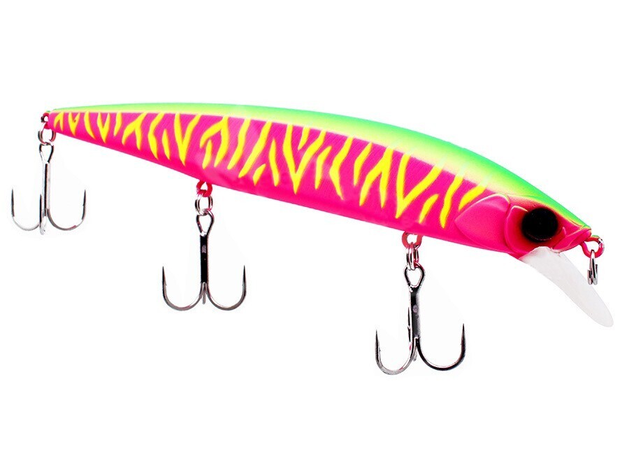 

Воблер Jackall RERANGE 110SP-MR # Dragon Fruit Mat Tiger, Розовый;зеленый;желтый, RERANGE