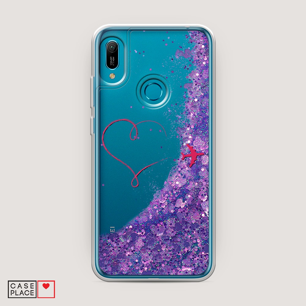 

Чехол Awog на Huawei Y6 2019/Honor 8a/8a Pro/Y6s "Сердце и самолет", Разноцветный, 68692-1