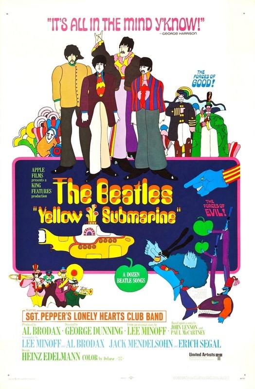 Постер к мультфильму The Beatles: Желтая подводная лодка (Yellow Submarine) A3