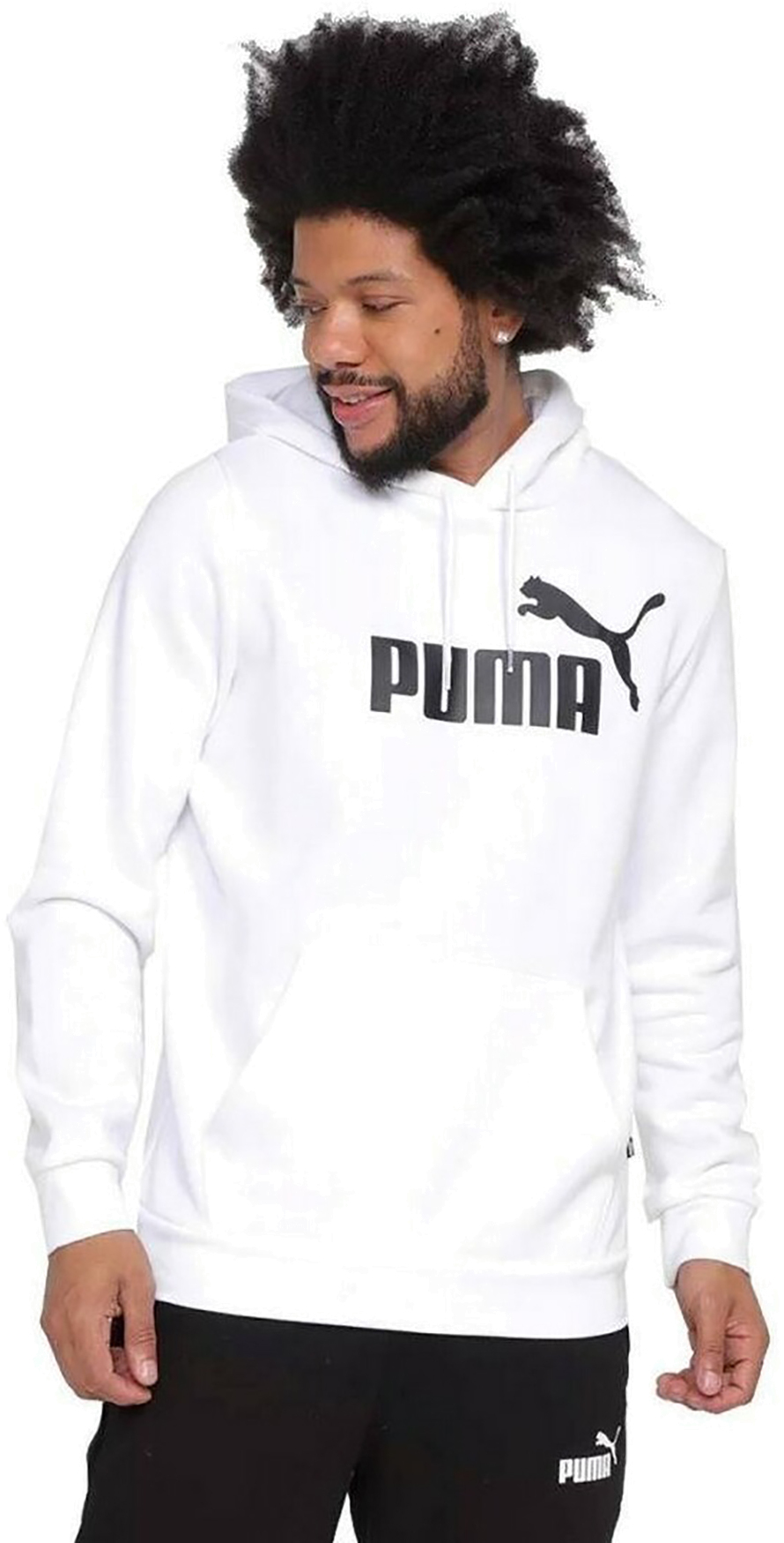 Худи мужское Puma ESS Big Logo Hoodie Fl белое M