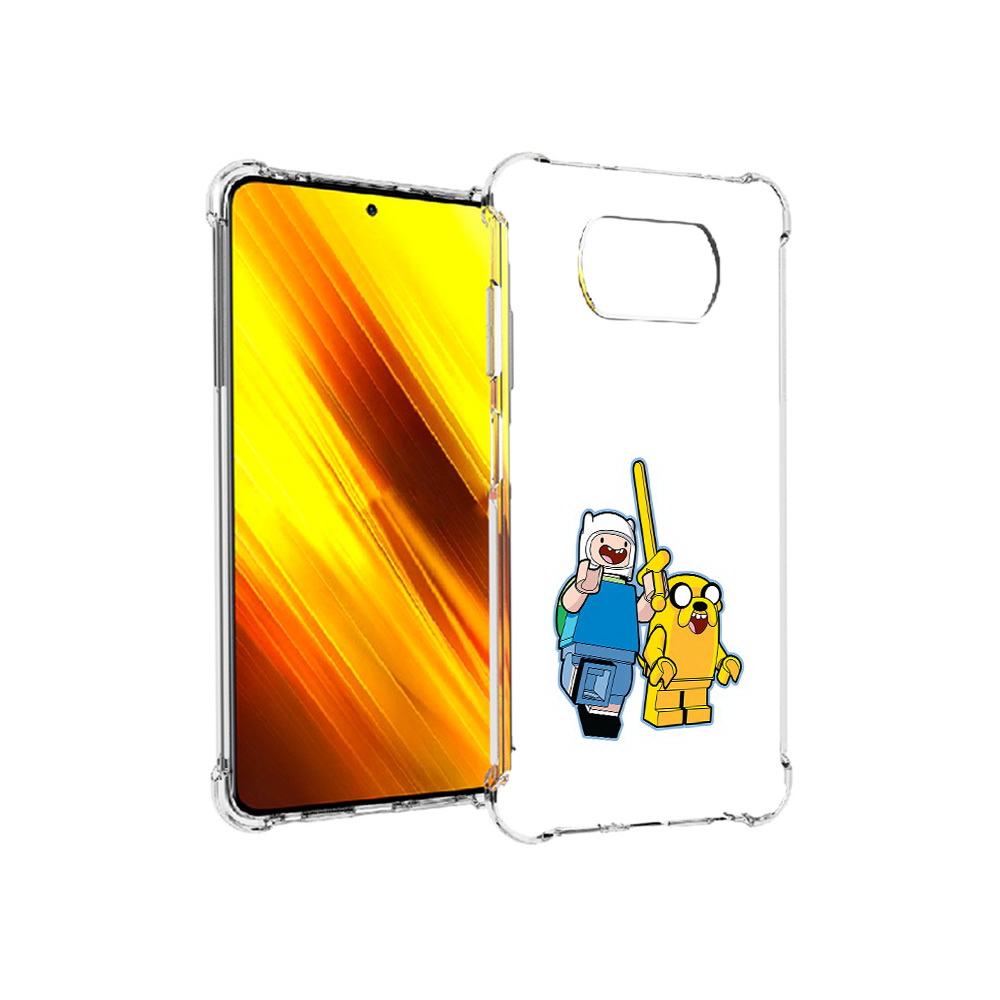 

Чехол MyPads Tocco для Xiaomi Poco X3 время приключений лего (PT154881.262.274), Прозрачный, Tocco