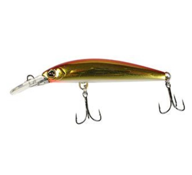 

Воблер Jackall Timon MIDIA 53F # Haku Red & Gold, Золотистый;красный, Tricoroll