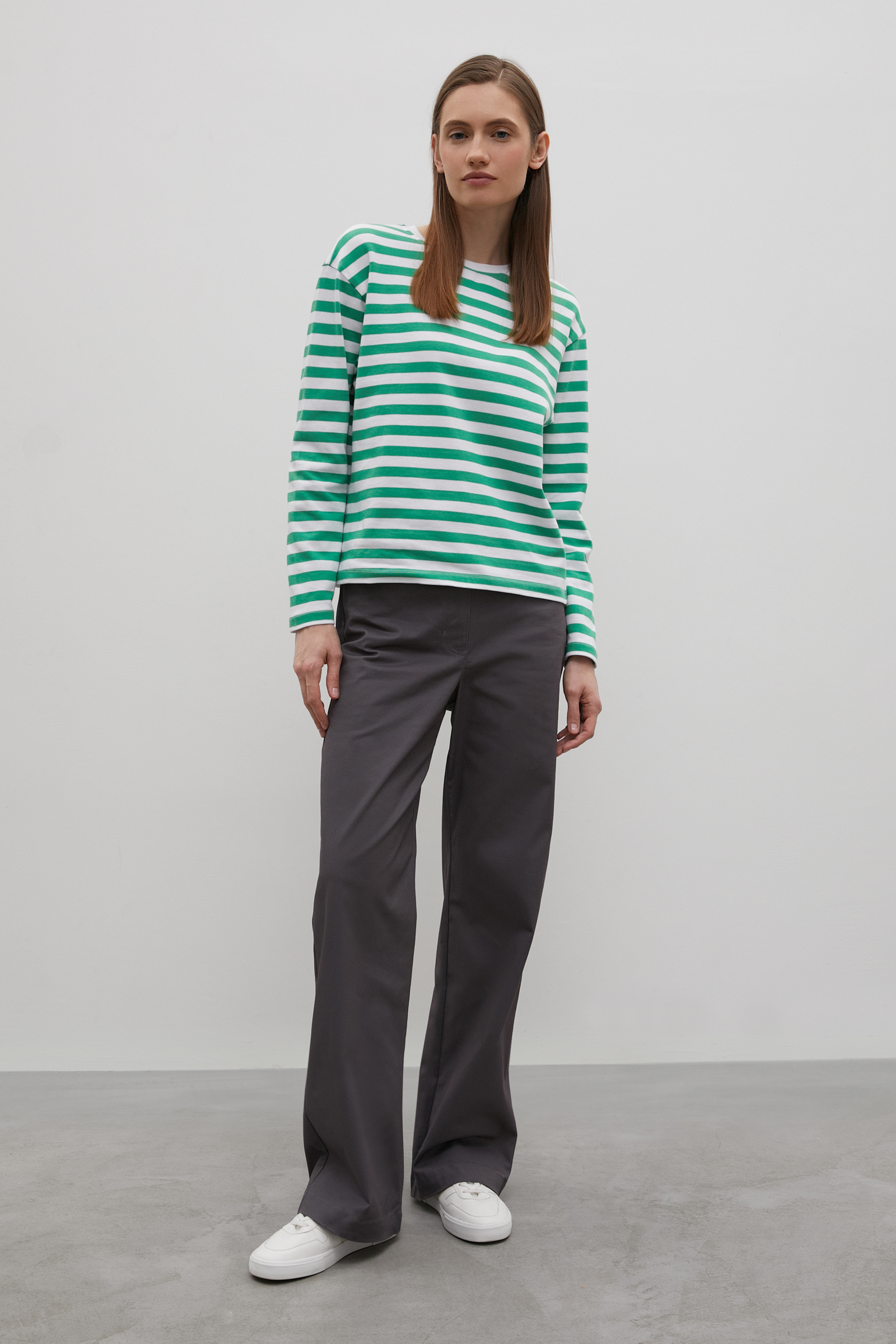 

Брюки женские Finn Flare FAC11073 серые 2XL, FAC11073