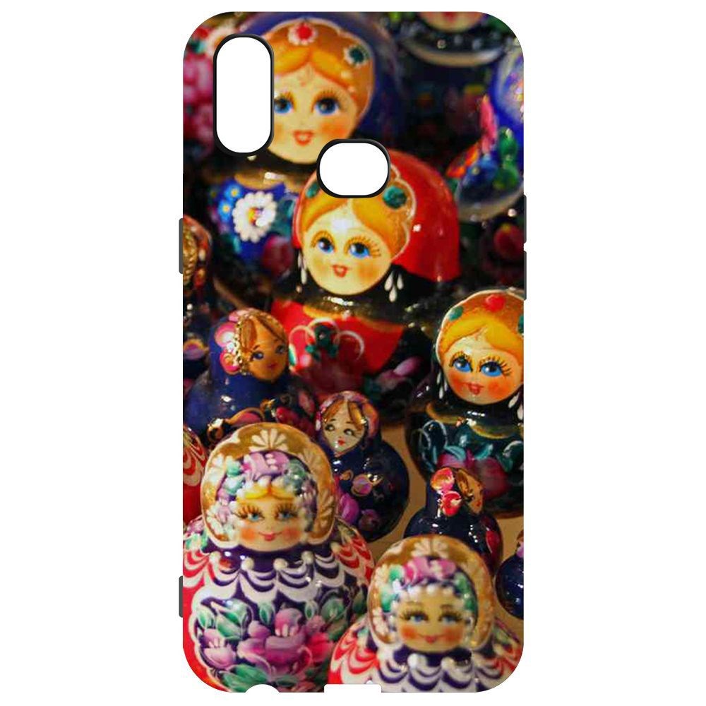 

Чехол-накладка Krutoff Soft Case Матрешка для Samsung Galaxy A10s (A107), Черный